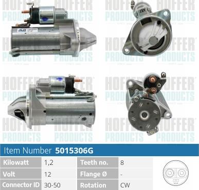 Hoffer H5015841 - Démarreur cwaw.fr