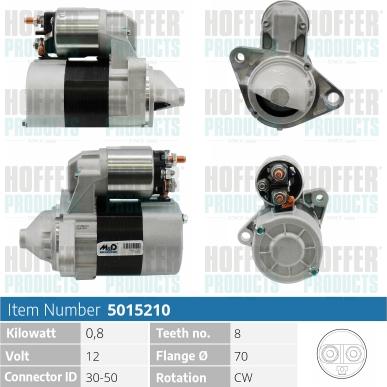 Hoffer H5015210 - Démarreur cwaw.fr