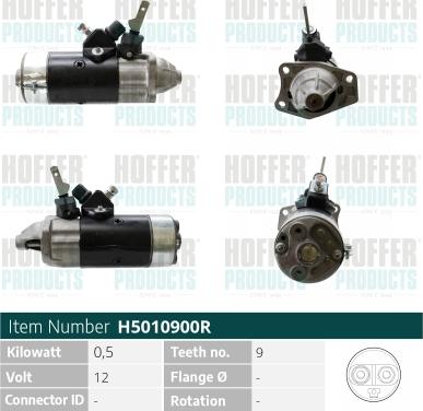 Hoffer H5010900R - Démarreur cwaw.fr