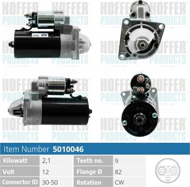 Hoffer H5010046 - Démarreur cwaw.fr