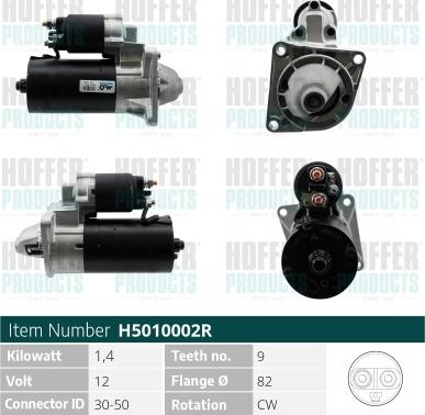 Hoffer H5010002R - Démarreur cwaw.fr