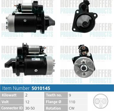 Hoffer H5010145 - Démarreur cwaw.fr