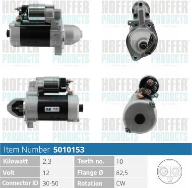 Hoffer H5010153 - Démarreur cwaw.fr