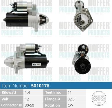 Hoffer H5010176 - Démarreur cwaw.fr