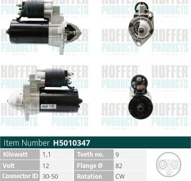 Hoffer H5010347 - Démarreur cwaw.fr