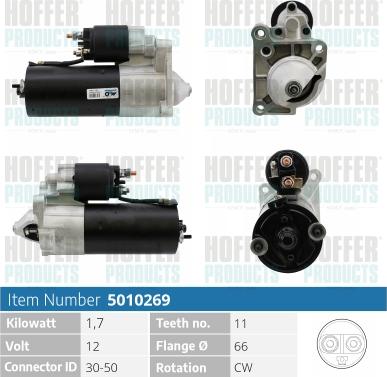 Hoffer H5010269 - Démarreur cwaw.fr