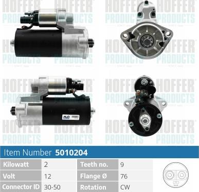 Hoffer H5010204 - Démarreur cwaw.fr