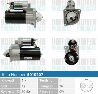 Hoffer H5010207 - Démarreur cwaw.fr