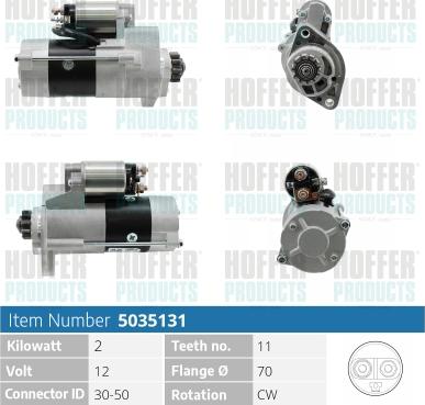 Hoffer H5035903 - Démarreur cwaw.fr