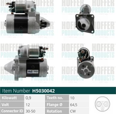 Hoffer H5030042 - Démarreur cwaw.fr