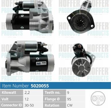 Hoffer H5020055 - Démarreur cwaw.fr