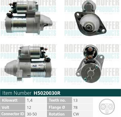 Hoffer H5020030R - Démarreur cwaw.fr