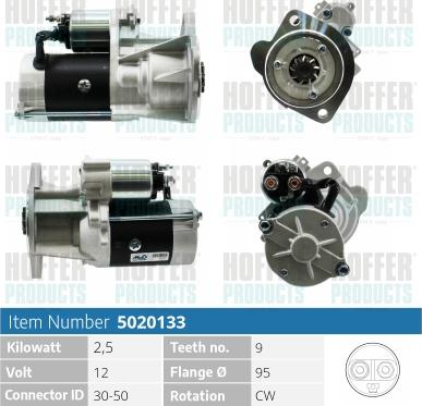 Hoffer H5020133 - Démarreur cwaw.fr