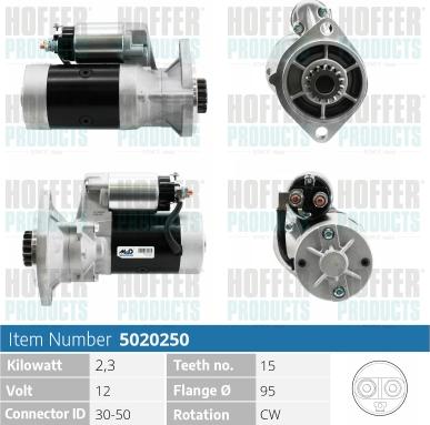 Hoffer H5020250 - Démarreur cwaw.fr