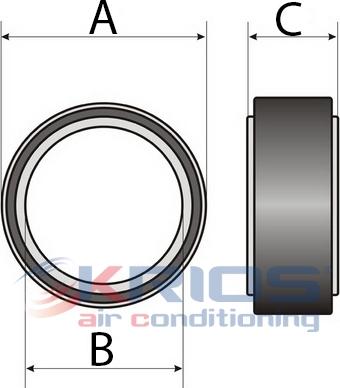 Hoffer K22042 - Coussinet, vilebrequin du compresseur cwaw.fr