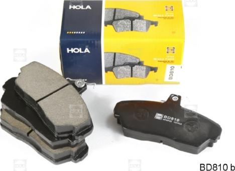 Hola BD810 - Kit de plaquettes de frein, frein à disque cwaw.fr