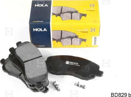 Hola BD829 - Kit de plaquettes de frein, frein à disque cwaw.fr