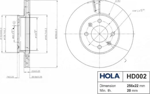 Hola HD002 - Disque de frein cwaw.fr