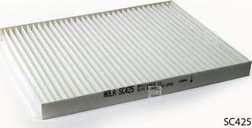 Hola SC425 - Filtre, air de l'habitacle cwaw.fr