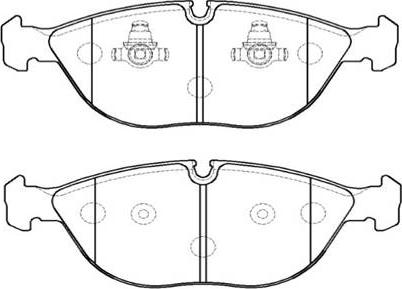 HSB Gold HP9941 - Kit de plaquettes de frein, frein à disque cwaw.fr