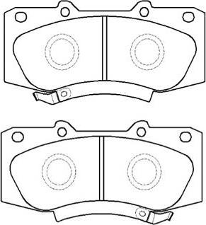 HSB Gold HP9961 - Kit de plaquettes de frein, frein à disque cwaw.fr