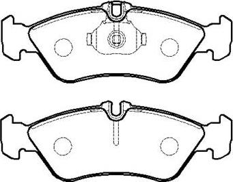 HSB Gold HP9557 - Kit de plaquettes de frein, frein à disque cwaw.fr