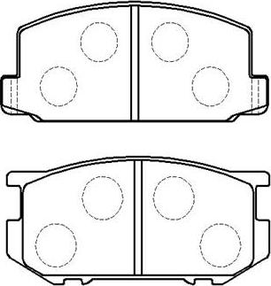 HSB Gold HP9091 - Kit de plaquettes de frein, frein à disque cwaw.fr