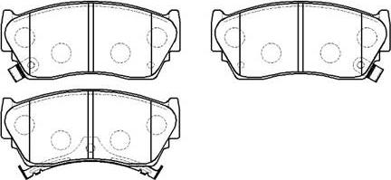 HSB Gold HP9062 - Kit de plaquettes de frein, frein à disque cwaw.fr