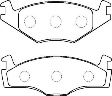 HSB Gold HP9008 - Kit de plaquettes de frein, frein à disque cwaw.fr