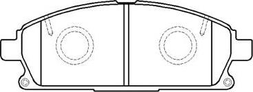 HSB Gold HP9079 - Kit de plaquettes de frein, frein à disque cwaw.fr