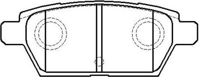 HSB Gold HP9191 - Kit de plaquettes de frein, frein à disque cwaw.fr