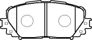 HSB Gold HP9156 - Kit de plaquettes de frein, frein à disque cwaw.fr