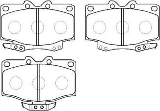 HSB Gold HP9121 - Kit de plaquettes de frein, frein à disque cwaw.fr