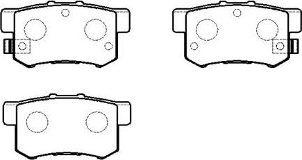 HSB Gold HP9225 - Kit de plaquettes de frein, frein à disque cwaw.fr