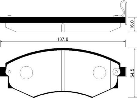 HSB Gold HP4001 - Kit de plaquettes de frein, frein à disque cwaw.fr