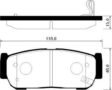 HSB Gold HP4008 - Kit de plaquettes de frein, frein à disque cwaw.fr