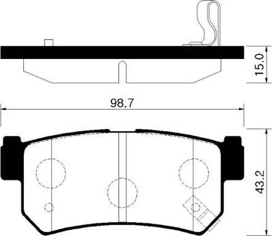 Lucas Electrical GDB3258 - Kit de plaquettes de frein, frein à disque cwaw.fr