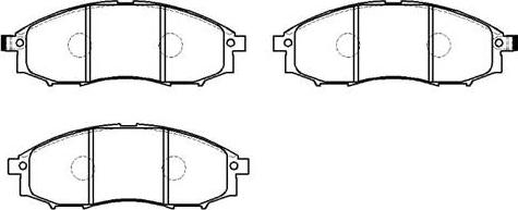 DJ Parts BP1295 - Kit de plaquettes de frein, frein à disque cwaw.fr