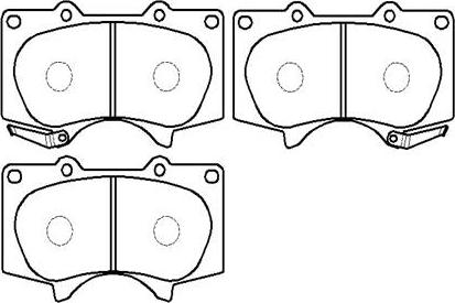 HSB Gold HP5098 - Kit de plaquettes de frein, frein à disque cwaw.fr