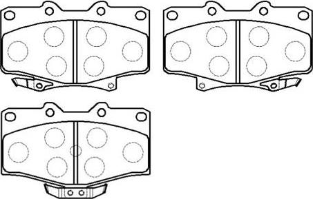 HSB Gold HP5048 - Kit de plaquettes de frein, frein à disque cwaw.fr