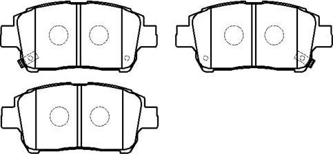 AISIN SS130-S - Kit de plaquettes de frein, frein à disque cwaw.fr