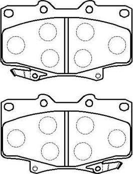 HSB Gold HP5010 - Kit de plaquettes de frein, frein à disque cwaw.fr