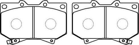 HSB Gold HP5087 - Kit de plaquettes de frein, frein à disque cwaw.fr