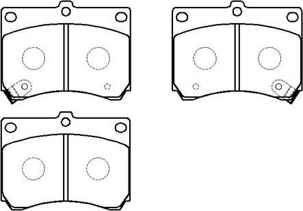 HSB Gold HP5025 - Kit de plaquettes de frein, frein à disque cwaw.fr