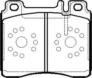 HSB Gold HP5028 - Kit de plaquettes de frein, frein à disque cwaw.fr