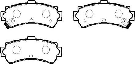 HSB Gold HP5078 - Kit de plaquettes de frein, frein à disque cwaw.fr