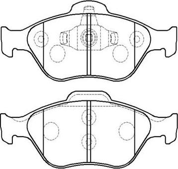 FTE 9001031 - Kit de plaquettes de frein, frein à disque cwaw.fr