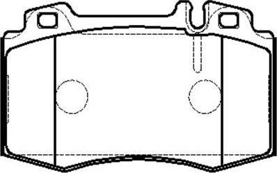 HSB Gold HP5148 - Kit de plaquettes de frein, frein à disque cwaw.fr