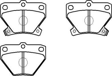 HSB Gold HP5153 - Kit de plaquettes de frein, frein à disque cwaw.fr