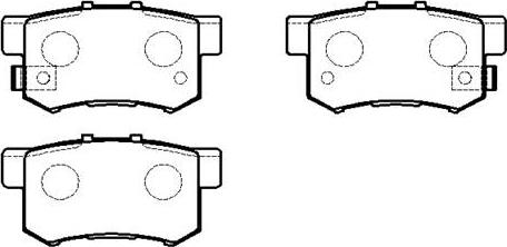 HSB Gold HP5164 - Kit de plaquettes de frein, frein à disque cwaw.fr